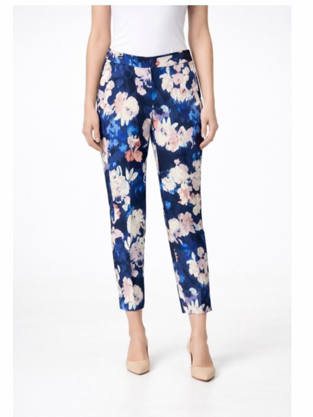 Saint Tropez‎ West Floral Print Ankle Pants